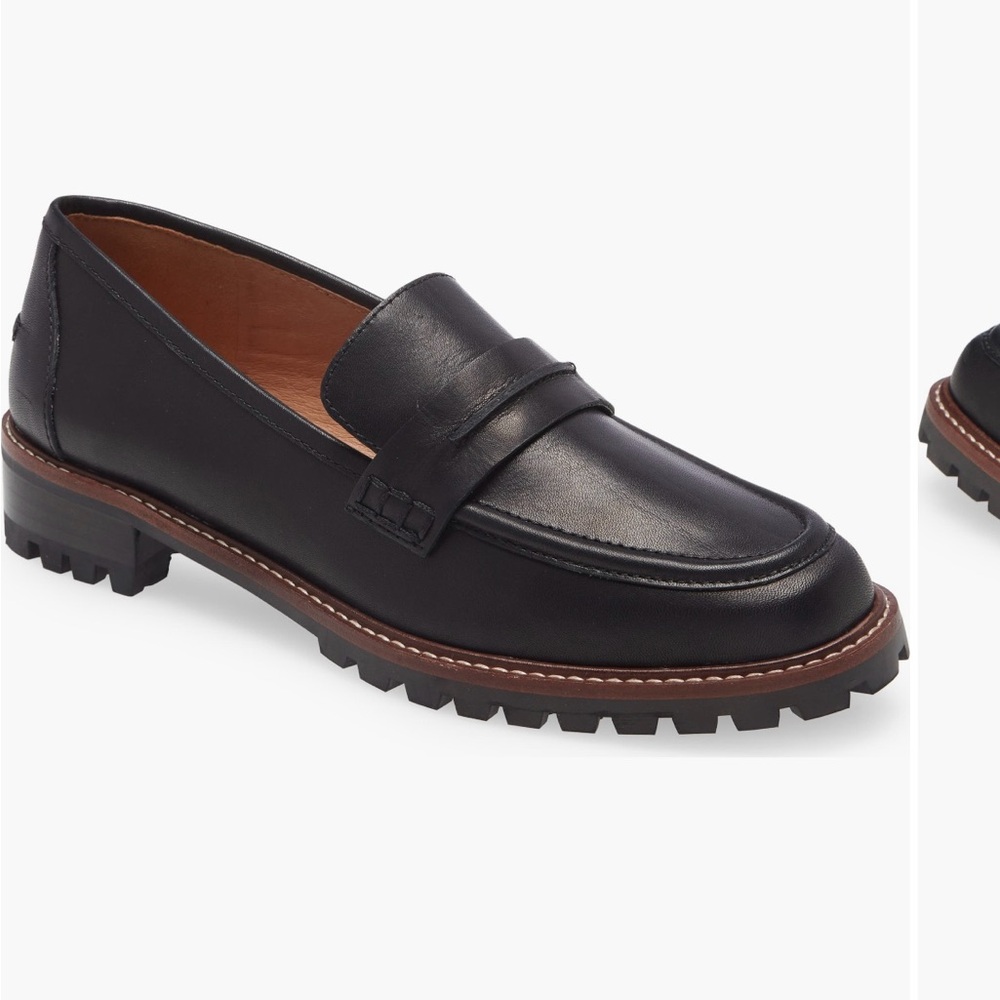 Leather Madewell loafers 
Corine lug sole loafer 
In good condition